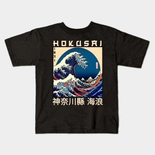 The Great Wave Off Kanagawa Kids T-Shirt